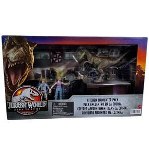 Jurassic World Legacy Collection Lex & Tim Murphy Kitchen Encounter Velociraptor